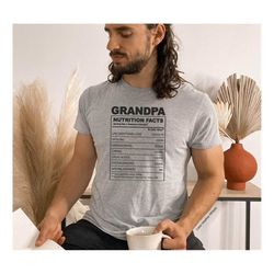 Nutrition Granpa Food T-Shirt, Father's Day Shirt, Nutrition Facts Shirt, Funny Family Shirt, Family Group Shirt