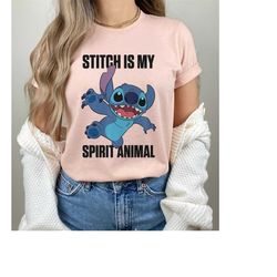Disney Stitch is My Spirit Animal Shirt, Lilo and Stitch, Disneyland Family Matching Shirt, Magic Kingdom Tee, WDW Epcot