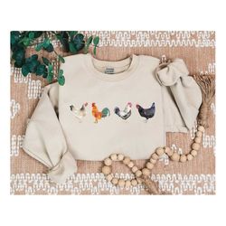 Chicken Sweatshirt, Gift For Chicken Lover, Animal Sweatshirt, Animal Lover Gift, Gift for Her, Crazy Chicken Lady Sweat