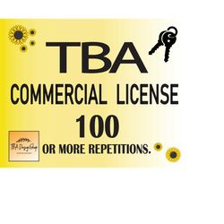 Commercial License - Up to 500 Designs Sold, TBAdesignshop