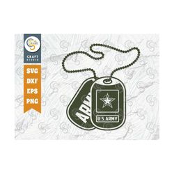 US Army Dog Tags SVG Cut File, Military Dog Tags Svg, US Army Svg, Sublimation Cricut Silhouette