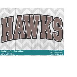 Hawks Arched SVG Files