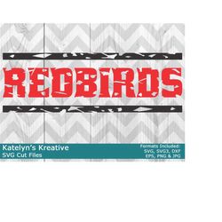 Redbirds Distressed SVG Files