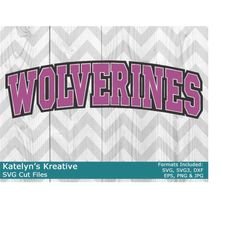 Wolverines Arched SVG Files