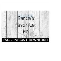 Santa's Favorite Ho Christmas Candy Cane SVG, SVG Files, Instant Download, Cricut Cut Files, Silhouette Cut Files, Downl