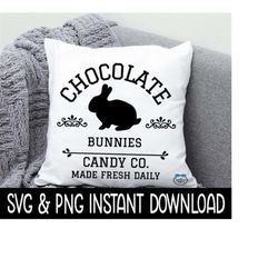 Easter SVG, Easter PNG, Chocolate Bunnies SvG, Easter Pillow SVG, Easter Tee, Instant Download, Cricut Cut Files, Silhou
