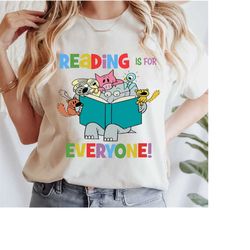 Reading Is For Everyone Png, Piggie Elephant Pigeons Png, Read More Book Png,Gifts For Book Lovers Bookworm Book Nerd Te