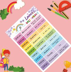 Editable Kids Daily Schedule