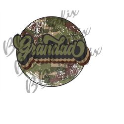 Digital Png File Grandad Camo Retro 70's Camouflage Clip Art Waterslide Mug T-Shirt Sublimation Printable Design INSTANT