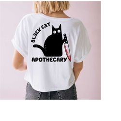 Black Cat Apothecary Svg | Retro Sublimations, Halloween Sublimations, Designs Downloads, PNG Clipart, Shirt Design, Sub