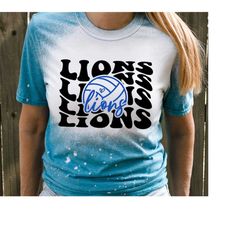 Lions Volleyball SVG PNG,Lions svg,Stacked Lions svg,Lions Mascot svg,Lions Mom svg,Lions Shirt svg,Lions Cheer svg,Voll