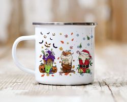 Funny Hallothanksmag Coffee Mug, Happy Hallothanksmas Mug, Pumpkin Spice Mug, Autumn Mug, Halloween Mug, Thanksgiving Mu