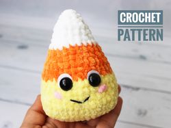CROCHET PATTERN Candy corn toy Halloween decor - Amigurumi tutorial PDF file