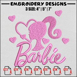 barbie embroidery design, barbie embroidery, princess design, embroidery file, embroidery shirt, digital download