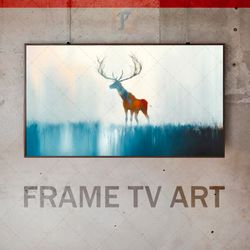 Samsung Frame TV Art Digital Download, Frame TV Art Abstraction, Frame TV art modern, Ethereal Atmosphere, Deer Imagery