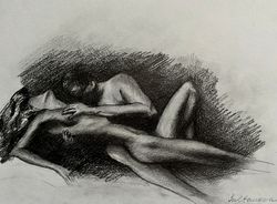 Original pencil drawing "Your love is so beautiful"