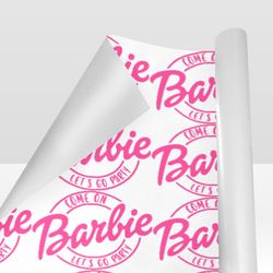 Come on Barbie Lets Go Party Gift Wrapping Paper 58"x 23" (1 Roll)