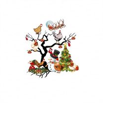Christmas Chicken Png Sublimation Design, Merry Christmas Png, Christmas Chicken Clipart, Christmas Animals Png,Chicken