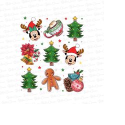 Doodle Merry Christmas Png, Christmas Mouse And Friends Png, Cute Christmas Png, Funny Christmas Png, Xmas Holiday Png,