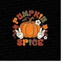 Pumpkin Spice PNG, Digital Download, Sublimation, Sublimate, cute, retro, caffeinated, fall, autumn, preppy