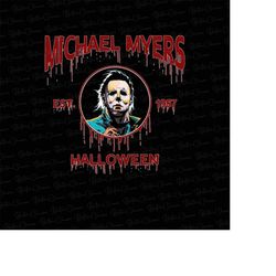 Welcome To Halloween, Michael Myers, Horror Character PNG Sublimation Design | Haddonfield, The Shape, Boogeyman, Horror