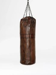 Professional Vintage Leather Punching Bag | Handmade Leather Punching Bag, Boxing Bag, Gym Training Punch Bag