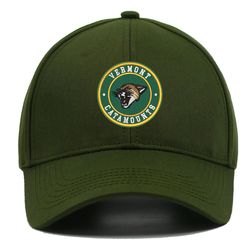NCAA Logo Embroidered Baseball Cap, NCAA Vermont Catamounts Embroidered Hat, Vermont Catamounts Football Cap