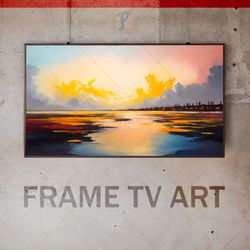 Samsung Frame TV Art Digital Download, Frame TV Abstract Landscape, Frame TV Stunning Landscape, Full-Color Technique