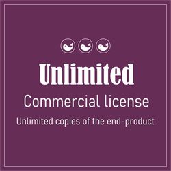 Unlimited Commercial License for 1 Clipart Set