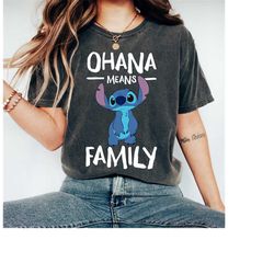 Disney Ohana Means Family Stitch T-Shirt, Lilo and Stich Shirt, Walt Disneyworld Shirt, Disneyland WDW Matching Family S