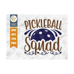 pickleball squad svg cut file, pickleball svg, sports svg, pickleball game svg, pickleball tshirt design, pickleball quo