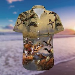 Duck Hunting Hawaiian Aloha Shirts h