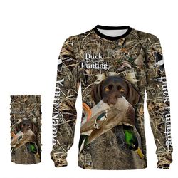 Duck Hunting Labrador Retriever Camo Waterfowl Custom Name 3D All Over Print Shirts &8211 Personalized Duck Hunting Appa