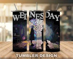 Wednesday Tumble Wrap , Addams Family Design, Wednesday 20oz wrap, Trending Wednesday 10