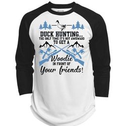 Duck Hunting T Shirt, I Love Hunting T Shirt, Awesome T-Shirts  (Polyester Game Baseball Jersey)