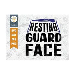 Resting Guard Face SVG Cut File, Color Guard Flag Svg, Marching Band Svg, Band Family Svg, Color Guard Svg, Color Guard