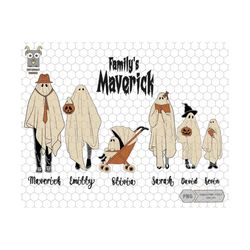 Personalized Family Halloween Png, Halloween Custom Png, Spooky Season Png, Family Shirt, Halloween Family Portrait, Gho
