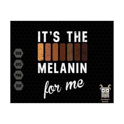 It's The Melanin for Me Svg, Shades of Black Svg, Proud Afro American Svg, Melanin Svg, African American Svg, Black Peop