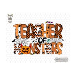 Teacher Of Monsters Png, Spooky Teacher Png, Trick Or Teach Png, Trendy Halloween, School Png, Monsters, Teacher Png,Tea