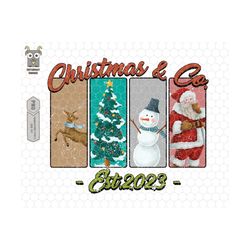 Christmas And Co. 2023 Png, Merry And Bright Png, Trendy Christmas, Merry Christmas Png, Santa Claus Png, Holiday Winter