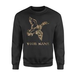 Duck Hunting Waterfowl Camo Customize Hunter Names Shirts, Personalized Hunting Gift For Duck Hunter D02 Nqs1227 &8211 S