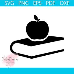Apple Book Education Symbol Vector Art Stock Vector Svg