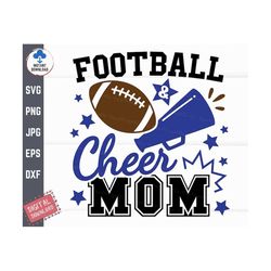 football and cheer mom svg, football cheer mom svg, proud cheer mom svg, football family shirt svg, mom of both football