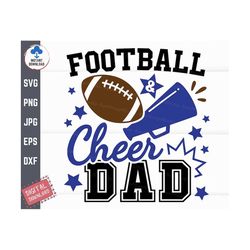 football and cheer dad svg, football cheer dad svg, proud cheer dad svg, football family shirt svg, dad of both football