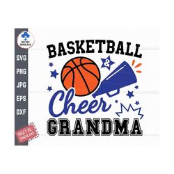 basketball and cheer grandma svg, basketball cheer grandma, proud cheer grandma svg, basketball family svg, grandma bask