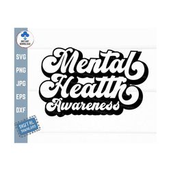 Mental Health Awareness Svg, Retro Motivational Svg, Retro Mental Health Awareness Svg