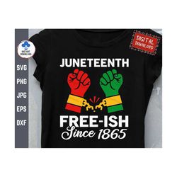 Juneteenth Freeish Since 1865 Svg, Freeish Juneteenth Svg, Juneteenth Freedom Svg, Black History Svg, African American S