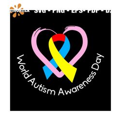 World Autism Awareness Day Svg, Autism Svg, Autism Awareness Svg, Autism Ribbon Svg, Autism Heart Svg, Brave Autism Svg,