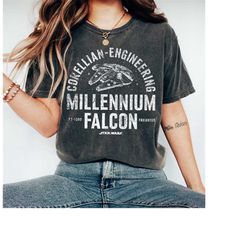 Star Wars Millennium Falcon Corellian Engineering Freighter T-Shirt, Star Wars Shirt, Disneyland WDW Matching Family Shi