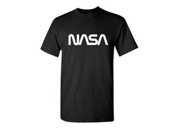 NASA Official Worm Logo Sarcastic Humor Graphic Novelty Funny T Shirt